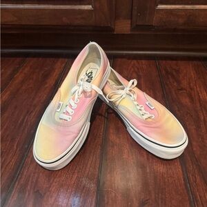 Vans "off the wall" Womens Sneakers Shoe Tie Dye Pastel  sz 8.5 NWOB
